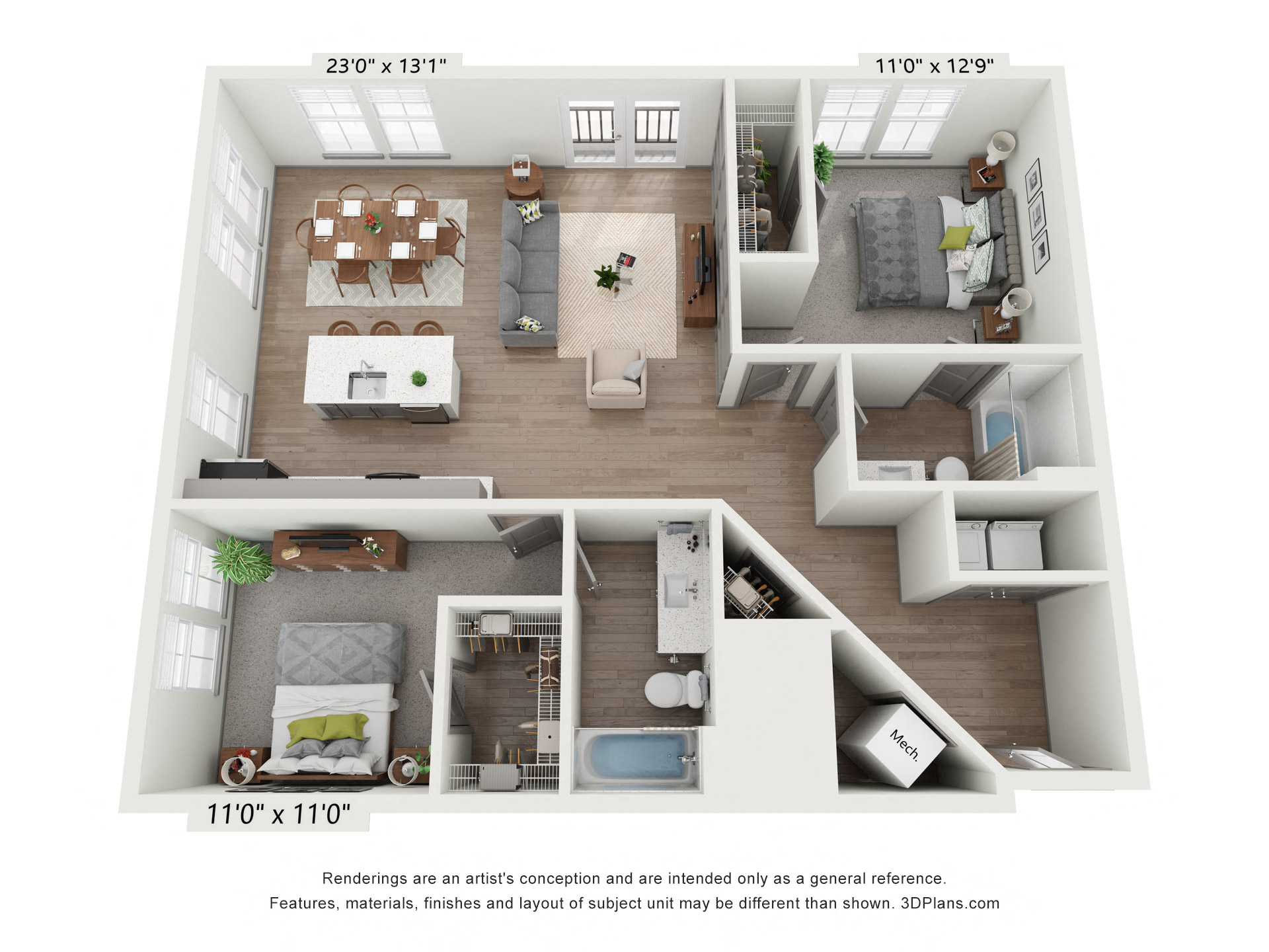 Haring floor plan